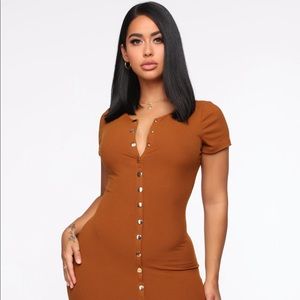 Fashion Nova - Take Me There Ribbed Midi Dress